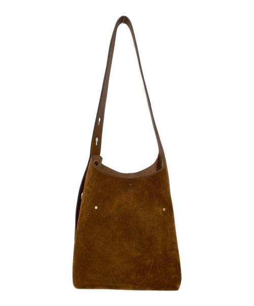 TORY BURCH（トリーバーチ）TORY BURCH (トリーバーチ) ROMY SUEDE SMALL HOBO BAG ベージュの古着・服飾アイテム