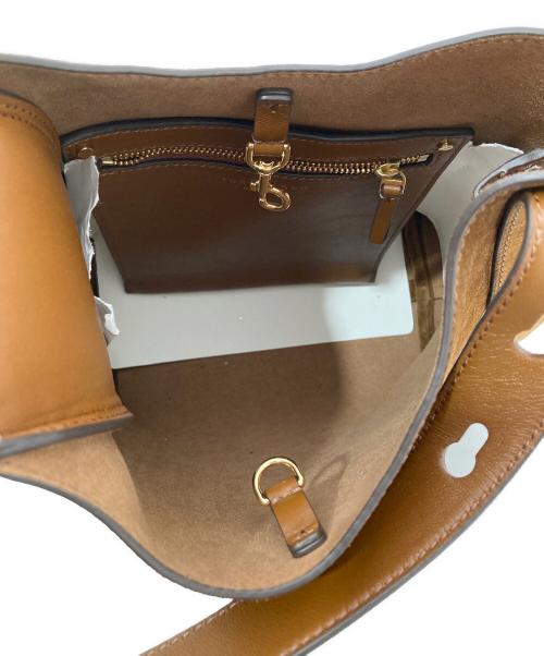 TORY BURCH（トリーバーチ）TORY BURCH (トリーバーチ) ROMY SUEDE SMALL HOBO BAG ベージュの古着・服飾アイテム
