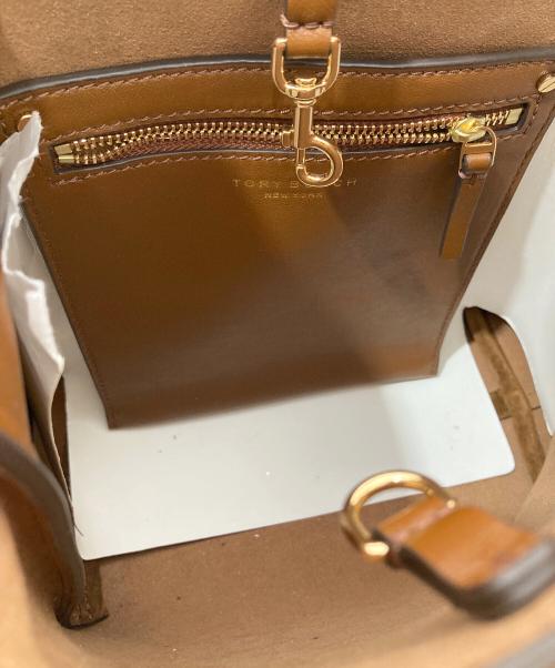TORY BURCH（トリーバーチ）TORY BURCH (トリーバーチ) ROMY SUEDE SMALL HOBO BAG ベージュの古着・服飾アイテム