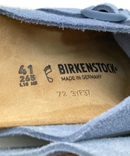 BIRKENSTOCK（ビルケンシュトック）BIRKENSTOCK (ビルケンシュトック) zurich チューリッヒ ベロアレザー オールシーズン elemental blue サイズ:26.5の古着・服飾アイテム