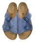 中古・古着 BIRKENSTOCK (ビルケンシュトック) zurich チューリッヒ ベロアレザー オールシーズン elemental blue サイズ:26.5：10000円