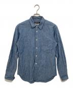 COMME des GARCONS HOMME DEUXコムデギャルソン オム ドゥ）の古着「シャンブレーシャツ　DM-B058」｜ネイビー