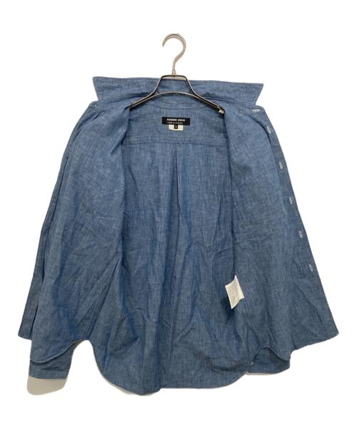 COMME des GARCONS HOMME DEUX（コムデギャルソン オム ドゥ）COMME des GARCONS HOMME DEUX (コムデギャルソン オム ドゥ) シャンブレーシャツ　DM-B058 ネイビー サイズ:XSの古着・服飾アイテム
