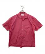 COMME des GARCONS SHIRTコムデギャルソンシャツ）の古着「オーバーサイズオープンカラーシャツ」｜ピンク