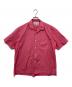 COMME des GARCONS SHIRT（コムデギャルソンシャツ）の古着「オーバーサイズオープンカラーシャツ」｜ピンク