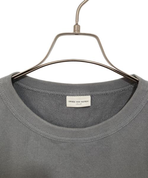 DRIES VAN NOTEN（ドリスヴァンノッテン）DRIES VAN NOTEN (ドリスヴァンノッテン) クルーネックスウェット グレー サイズ:Sの古着・服飾アイテム