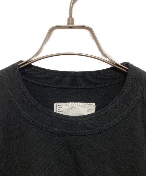 sacai（サカイ）sacai (サカイ) Carhartt WIP (カーハート ワーク イン プログレス) サイドジップ半袖Tシャツ 24-0725S ブラック サイズ:３の古着・服飾アイテム