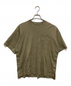 sacaiサカイ）の古着「Sロゴ ポケット Tシャツ 23-03029M」｜カーキ