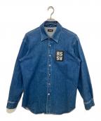 RAF SIMONSラフシモンズ）の古着「CARRY OVER SLIM FIT DENIM SHIRT」｜インディゴ
