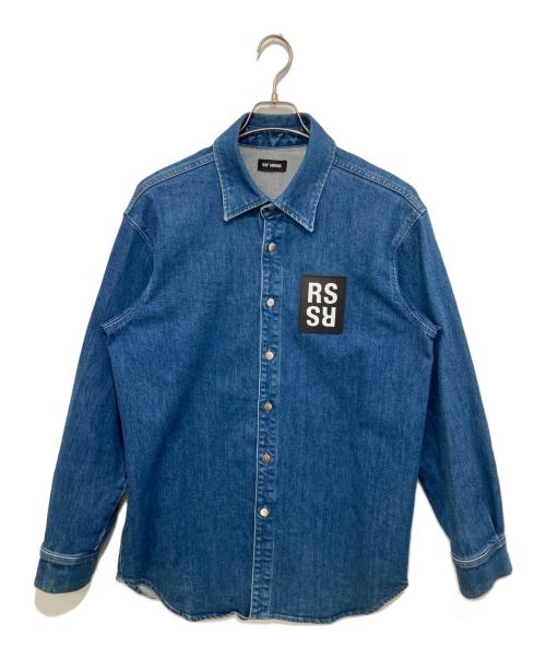RAF SIMONS（ラフシモンズ）RAF SIMONS (ラフシモンズ) CARRY OVER SLIM FIT DENIM SHIRT インディゴ サイズ:Mの古着・服飾アイテム
