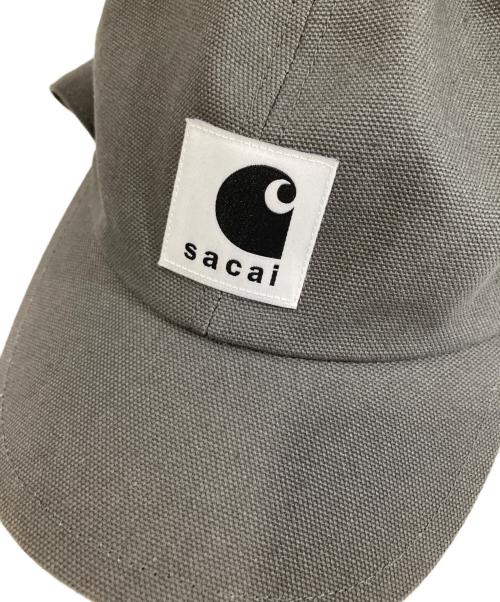 sacai（サカイ）sacai (サカイ) Carhartt WIP (カーハート ワーク イン プログレス) Duck Cap　ダックキャップ　24-0728S　 グレーの古着・服飾アイテム