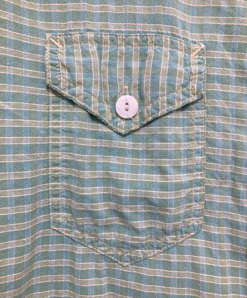 POST O'ALLS（ポストオーバーオールズ）POST O'ALLS (ポストオーバーオールズ) チェックシャツ グリーン サイズ:Lの古着・服飾アイテム