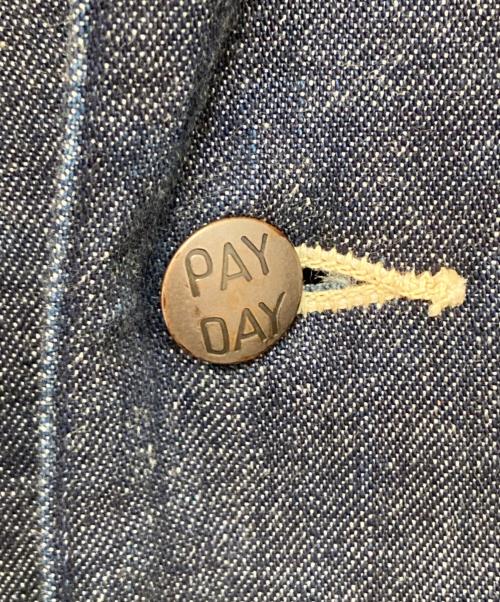 PAY DAY（ペイデイ）PAY DAY (ペイデイ) デニムカバーオール PD6-CA-4 インディゴ サイズ:38の古着・服飾アイテム