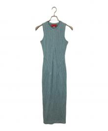 ECKHAUS LATTA（エクハウスラッタ）の古着「ノースリーブプリーツワンピース」｜ブルー