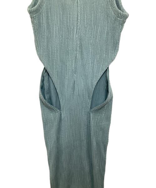 ECKHAUS LATTA（エクハウスラッタ）ECKHAUS LATTA (エクハウスラッタ) ノースリーブプリーツワンピース ブルー サイズ:XSの古着・服飾アイテム