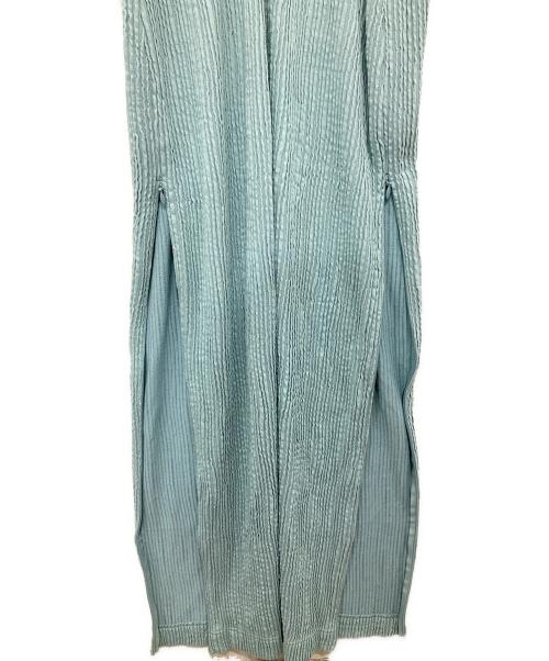 ECKHAUS LATTA（エクハウスラッタ）ECKHAUS LATTA (エクハウスラッタ) ノースリーブプリーツワンピース ブルー サイズ:XSの古着・服飾アイテム