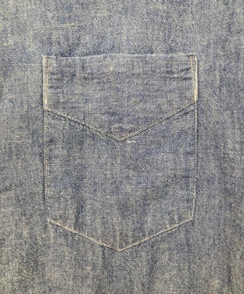 POST O'ALLS（ポストオーバーオールズ）POST O'ALLS (ポストオーバーオールズ) Fever : classic chambray indigo インディゴ サイズ:Mの古着・服飾アイテム