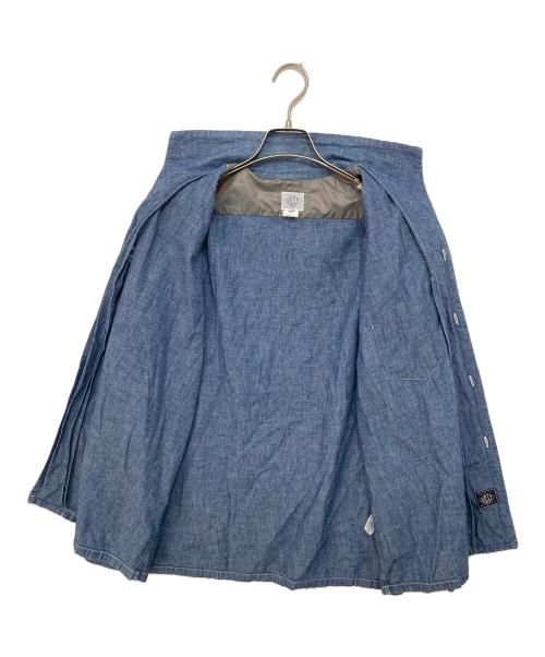 POST O'ALLS（ポストオーバーオールズ）POST O'ALLS (ポストオーバーオールズ) Fever : classic chambray indigo インディゴ サイズ:Mの古着・服飾アイテム