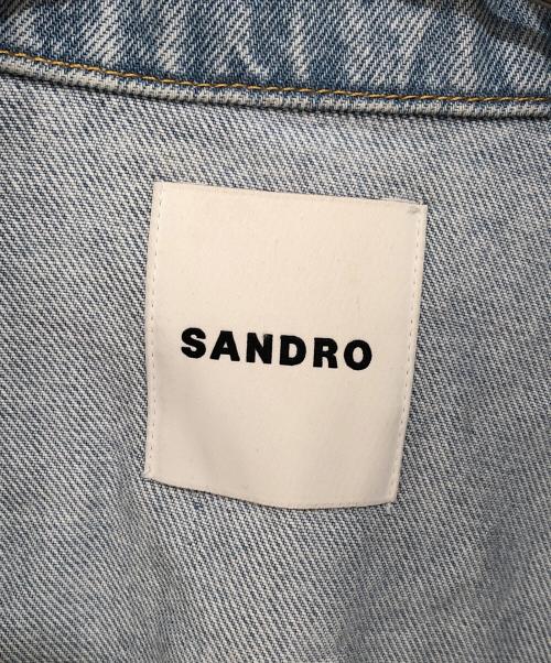 Sandro（サンドロ）Sandro (サンドロ) クリスタルデニムジャケット インディゴ サイズ:36 未使用品の古着・服飾アイテム