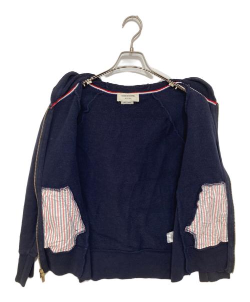 Thom Browne（トムブラウン）Thom Browne (トムブラウン) クラシック ループバック 4-BAR フルジップアップ フーディー ネイビー サイズ:1の古着・服飾アイテム