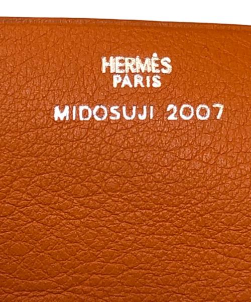 HERMES（エルメス）HERMES (エルメス) ヴィド ポッシュ ミーズ Hエヴリン 小物入れ 2007年御堂筋店限定  オレンジの古着・服飾アイテム