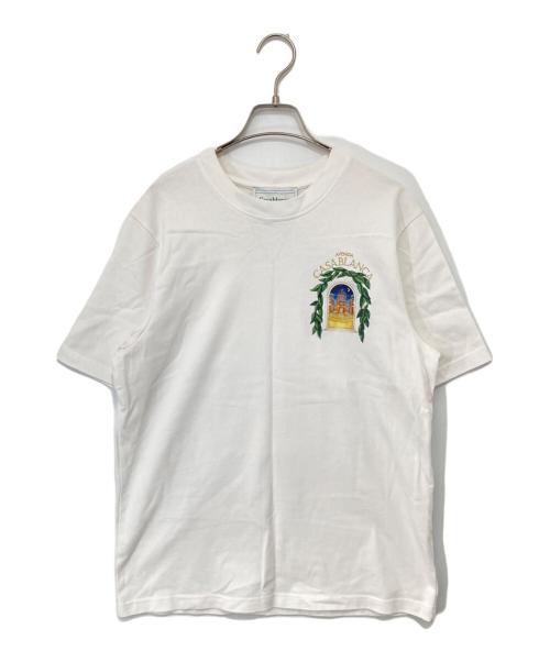 CASABLANCA（カサブランカ）CASABLANCA (カサブランカ) プリントTシャツ　CASABLANCA23SS-1 ホワイト サイズ:Sの古着・服飾アイテム