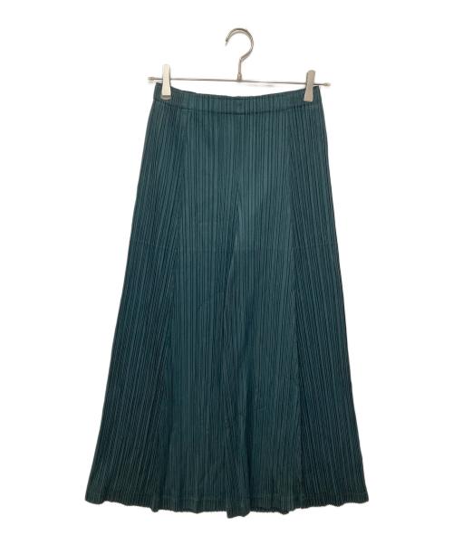 PLEATS PLEASE（プリーツプリーズ）PLEATS PLEASE (プリーツプリーズ) THICKER BOTTOMS 1 グリーン サイズ:4の古着・服飾アイテム