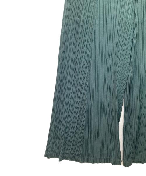 PLEATS PLEASE（プリーツプリーズ）PLEATS PLEASE (プリーツプリーズ) THICKER BOTTOMS 1 グリーン サイズ:4の古着・服飾アイテム