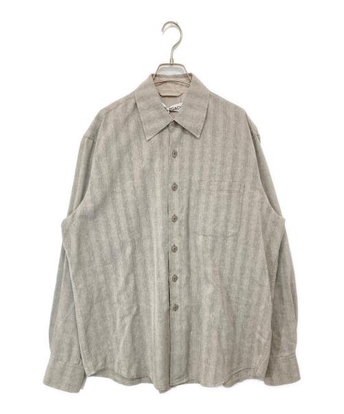 OUR LEGACY（アワーレガシー）OUR LEGACY (アワーレガシー) ABOVE STRIPE SHIRT　アウトライプシャツ　M2262AST グレー サイズ:46の古着・服飾アイテム