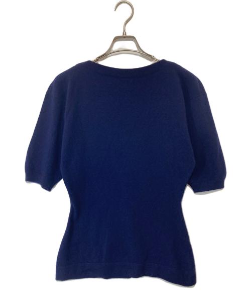 CHANEL（シャネル）CHANEL (シャネル) ココマーク金釦カシミヤニット ネイビー サイズ:Mの古着・服飾アイテム