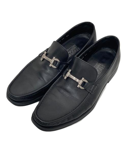 Salvatore Ferragamo（サルヴァトーレ フェラガモ）Salvatore Ferragamo (サルヴァトーレ フェラガモ) ガンチーニビットローファー ブラック サイズ:8 1/2EEの古着・服飾アイテム