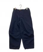 KOLORカラー）の古着「Nylon Pants ナイロンタッサー パンツ　25SS　25SCM-P17115」｜ネイビー