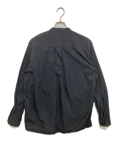 STONE ISLAND（ストーンアイランド）STONE ISLAND (ストーンアイランド) バンドカラープルオーバーシャツ　18SS Shadow Project　681910105 ブラック サイズ:Mの古着・服飾アイテム