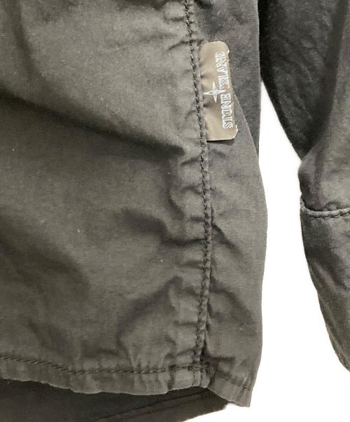 STONE ISLAND（ストーンアイランド）STONE ISLAND (ストーンアイランド) バンドカラープルオーバーシャツ　18SS Shadow Project　681910105 ブラック サイズ:Mの古着・服飾アイテム