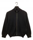 steinシュタイン）の古着「OVERSIZED DRIVERS KNIT ZIP JACKET オーバーサイズド ドライバーズ ニット ジップ ジャケット ST696」｜ブラック