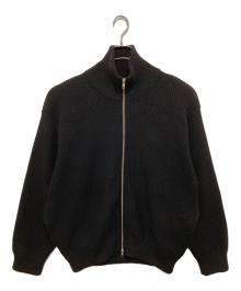 stein（シュタイン）の古着「OVERSIZED DRIVERS KNIT ZIP JACKET オーバーサイズド ドライバーズ ニット ジップ ジャケット ST696」｜ブラック