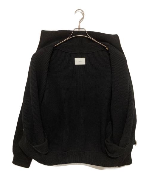 stein（シュタイン）stein (シュタイン) OVERSIZED DRIVERS KNIT ZIP JACKET オーバーサイズド ドライバーズ ニット ジップ ジャケット ST696 ブラック サイズ:Mの古着・服飾アイテム