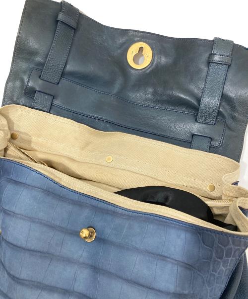 Yves Saint Laurent（イヴサンローラン）Yves Saint Laurent (イヴサンローラン) ミューズトゥバッグ ブルーの古着・服飾アイテム