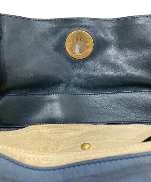 Yves Saint Laurent（イヴサンローラン）Yves Saint Laurent (イヴサンローラン) ミューズトゥバッグ ブルーの古着・服飾アイテム