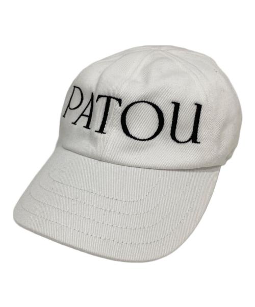 patou（パトゥ）Patou (パトゥ) ロゴキャップ　22A-AC040-0132 ホワイト サイズ:XSーSの古着・服飾アイテム