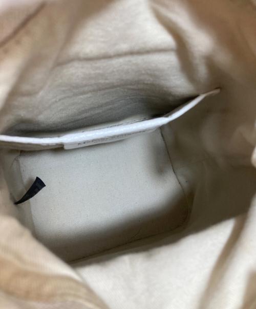 Maison Margiela（メゾンマルジェラ）Maison Margiela (メゾンマルジェラ) 5AC バケットバッグ　2WAYバッグ ホワイトの古着・服飾アイテム