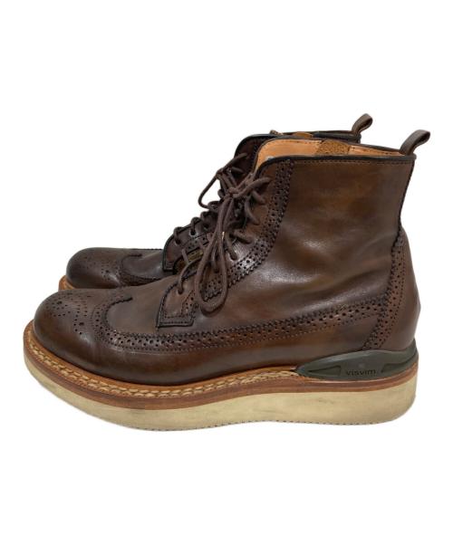 VISVIM（ビズビム）VISVIM (ビズビム) PATRICIAN WTHI-FOLK　パトリシアン・ダブリューティー・フォルク ブラウン サイズ:８の古着・服飾アイテム