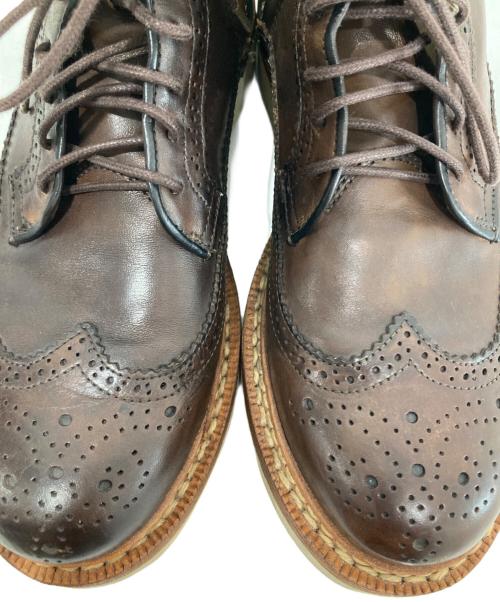 VISVIM（ビズビム）VISVIM (ビズビム) PATRICIAN WTHI-FOLK　パトリシアン・ダブリューティー・フォルク ブラウン サイズ:８の古着・服飾アイテム
