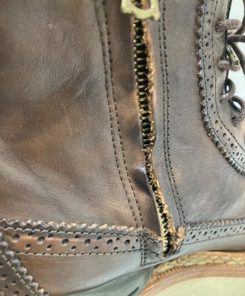 VISVIM（ビズビム）VISVIM (ビズビム) PATRICIAN WTHI-FOLK　パトリシアン・ダブリューティー・フォルク ブラウン サイズ:８の古着・服飾アイテム