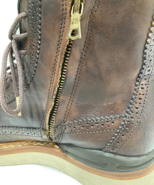 VISVIM（ビズビム）VISVIM (ビズビム) PATRICIAN WTHI-FOLK　パトリシアン・ダブリューティー・フォルク ブラウン サイズ:８の古着・服飾アイテム