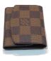 LOUIS VUITTON (ルイ ヴィトン) ダミエ カフスケース M64681  ブラウン：10000円