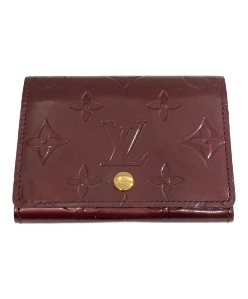LOUIS VUITTON（ルイ ヴィトン）LOUIS VUITTON (ルイ ヴィトン) 名刺入れ　アンヴェロップ・カルト ドゥ ヴィジット　M91409 ボルドーの古着・服飾アイテム