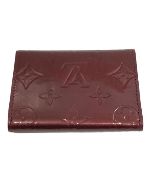 LOUIS VUITTON（ルイ ヴィトン）LOUIS VUITTON (ルイ ヴィトン) 名刺入れ　アンヴェロップ・カルト ドゥ ヴィジット　M91409 ボルドーの古着・服飾アイテム