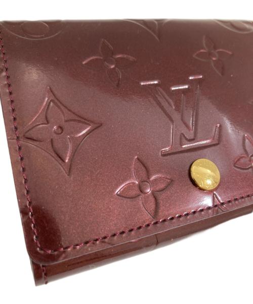 LOUIS VUITTON（ルイ ヴィトン）LOUIS VUITTON (ルイ ヴィトン) 名刺入れ　アンヴェロップ・カルト ドゥ ヴィジット　M91409 ボルドーの古着・服飾アイテム