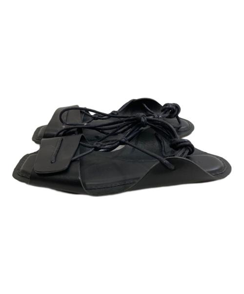 LEMAIRE（ルメール）LEMAIRE (ルメール) FLAT OPANCA SANDALS ブラック サイズ:37の古着・服飾アイテム